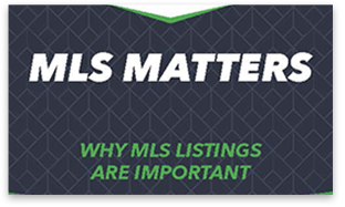 Graphic emphasizing the importance of MLS listings in real estate.